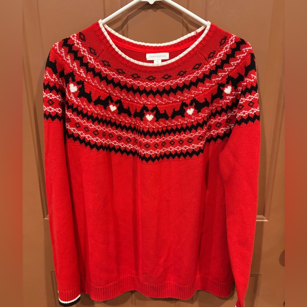 Charter Club Red Knit Sweater size XXL